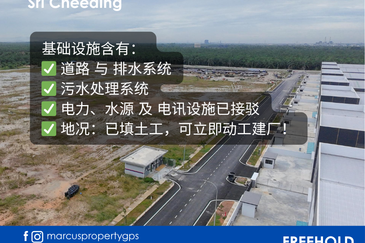 Jenjarom 中型工业地出售 (1.639 英亩), 现成可建！永久地契FREEHOLD，每方尺RM 118 psf