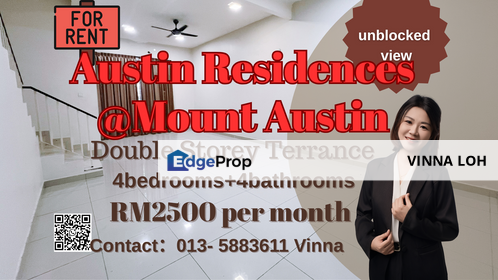 Austin Residences  +Unblocked View‼️, Johor, Johor Bahru