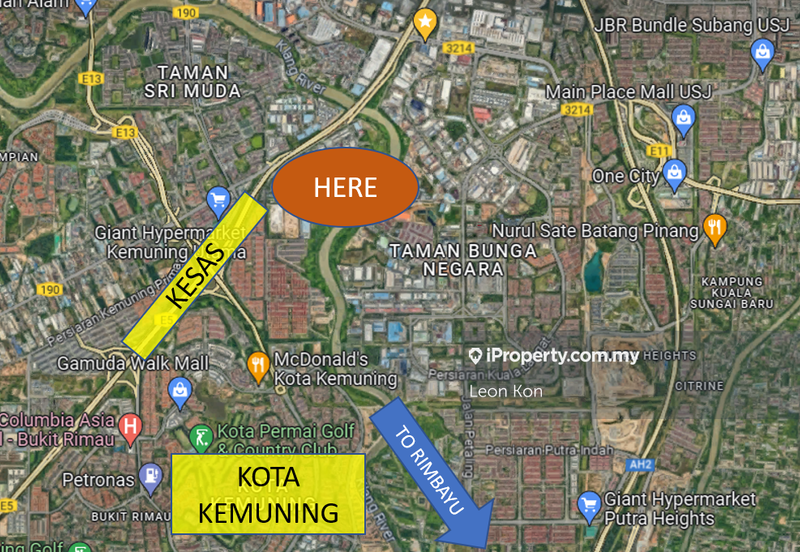 Corner Unit - 2 Storey Link Factory Freehold Kemuning Utama, Seksyen 33, Bukit Rimau, Sri Muda, Shah Alam