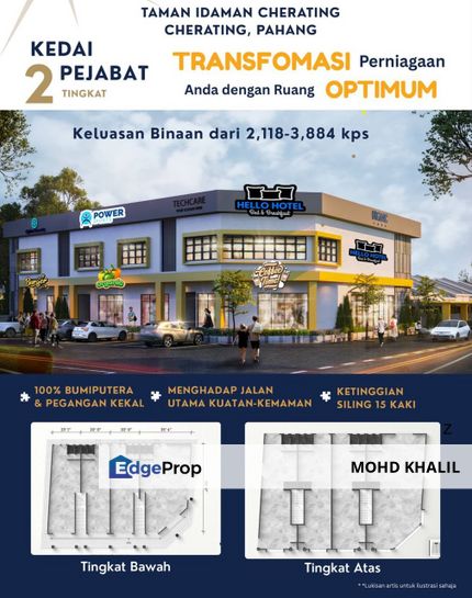 Taman Idaman Cherating 📍 2-Storey Shoplot – STRATEGIC LOCATION & FREEHOLD PEGA­NGAN 🌟, Pahang, Balok