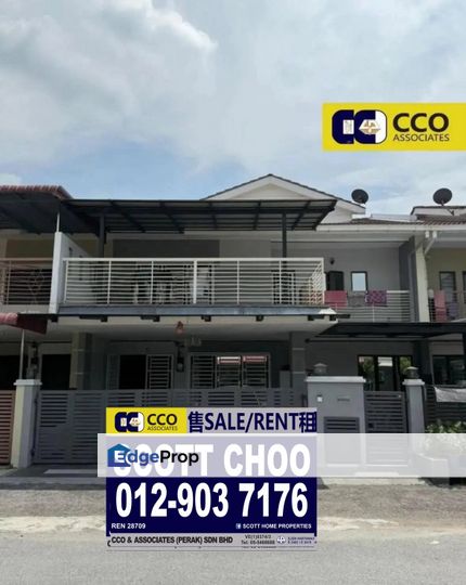 Meru Perdana Double Storey House For Sale, Super Wide House, Perak, Kinta
