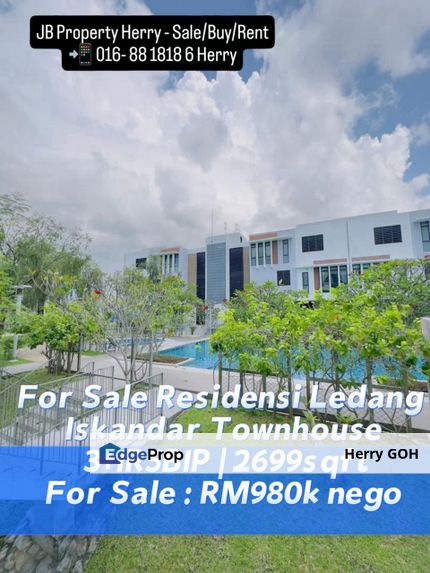 Residensi Ledang Iskandar Townhouse   2699sqft Puteri Harbour, Johor, East Ledang