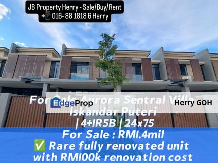 Aurora Sentral Villa Iskandar Puteri 24x75, Johor, Nusajaya