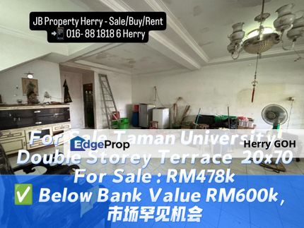 Taman Universiti Double Storey Terrace  20x70, Johor, Skudai