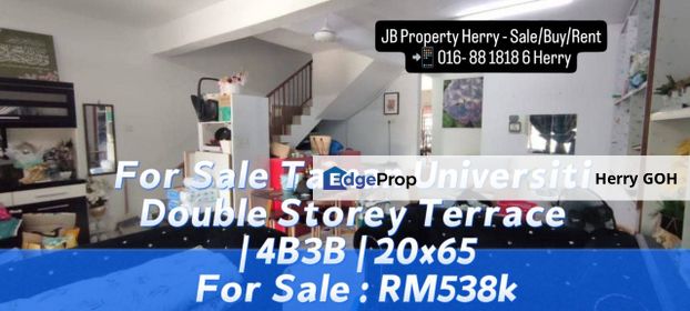 Taman Universiti Double Storey Terrace  20x65, Johor, Skudai