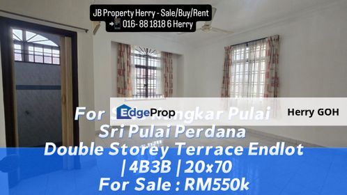 Sri Pulai Perdana Double Storey Terrace Endlot | 4B3B | 20x70, Johor, Skudai