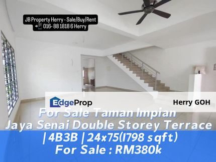 Taman Impian Jaya Senai Double Storey Terrace | 4B3B | 24x75(1798 sqft), Johor, Senai