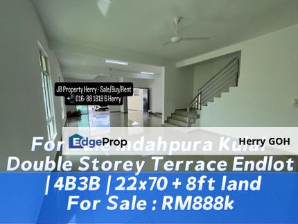 Indah pura Kulai Double Storey Terrace Endlot | 4B3B | 22x70 + 8ft land, Johor, Kulai