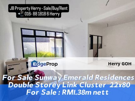 Sunway Emerald Residences Double Storey Link Cluster  22x80, Johor, Nusajaya