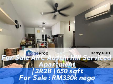 For Sale ARC Austin Hill Serviced Apartment | 2R2B | 650 sqft, Johor, Johor Bahru