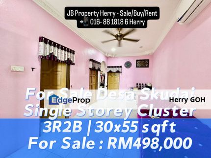 Desa Skudai Single Storey Cluster House | 3R2B | 30x55 sqft, Johor, Skudai