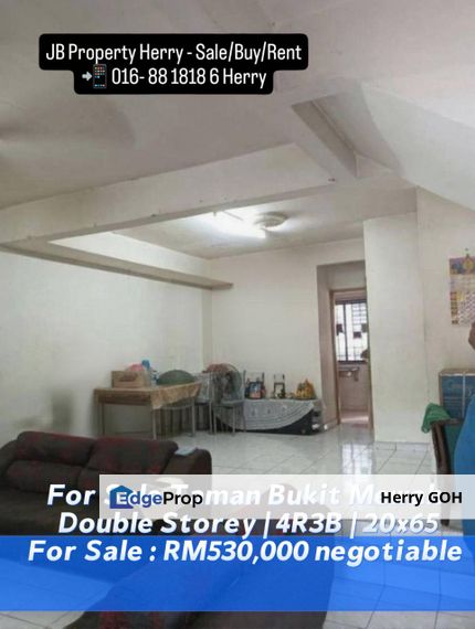 SKUDAI Bukit Mewah Double Storey | 4R3B | 20x65 #Tampoi #Skudai #ParadigmMall #Kempas #HospitalSultanahAminah #KIPMart #AngsanaMall #DangaBay, Johor, Tampoi