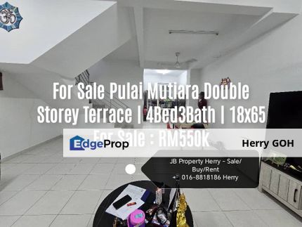 For Sale Pulai Mutiara Double Storey Terrace | 4Bed3Bath | 18x65, Johor, 