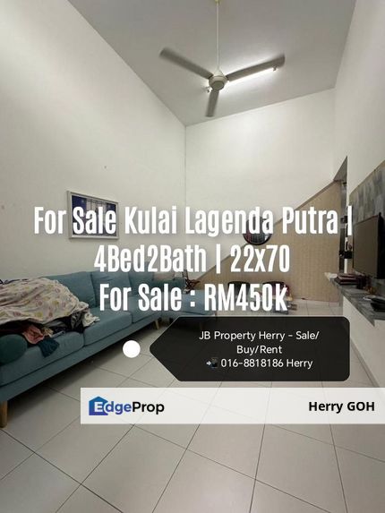 For Sale Kulai Lagenda Putra | 4Bed2Bath | 22x70, Johor, Kulai