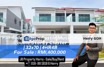Austin Mutiara Double Storey Cluster | 32x70 | 4+1R4B, Johor, Johor Bahru