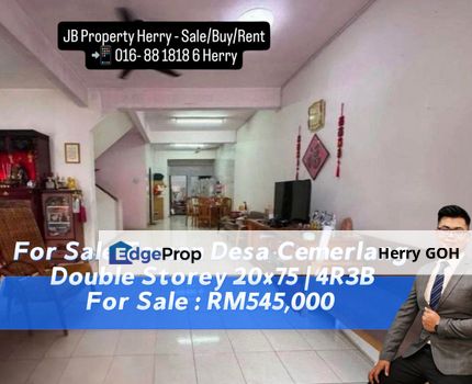 Taman Desa Cemerlang Double Storey 20x75 | 4R3B #UluTiram #Tebrau, Johor, Ulu Tiram