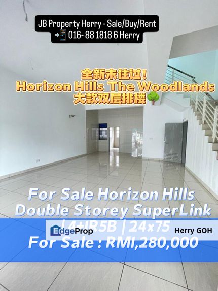 The Woodlands Horizon Hills Double Storey SuperLink | 4+1R5B| 24x75, Johor, 