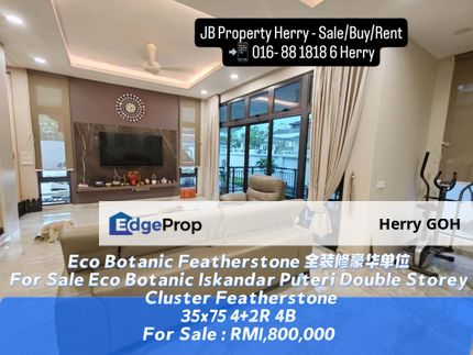 Eco Botanic Iskandar Puteri Double Storey Cluster Featherstone 35x75 4+2R 4B, Johor, Nusajaya