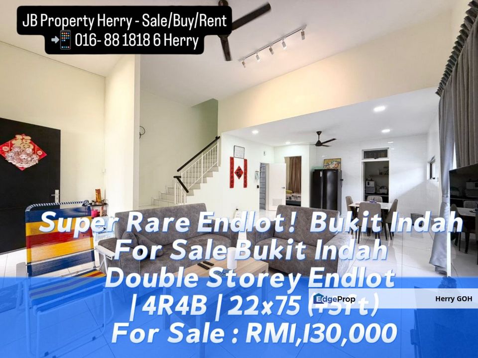Bukit Indah Double Storey Endlot | 4R4B | 22x75 (+5ft) #NusaBestari #AEONBukitIndah #ParadigmMall #EcoBotanic #IskandarPuteri #LegoLand #SecondLink, Johor, Bukit Indah