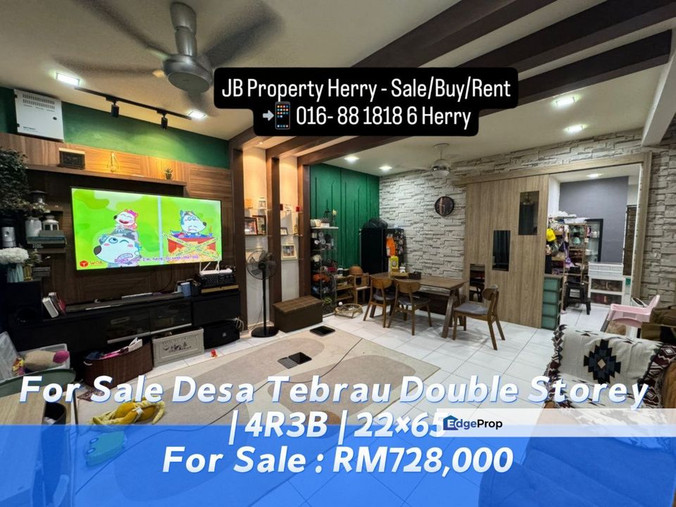 Desa Tebrau Double Storey | 4R3B | 22×65, Johor, Johor Bahru