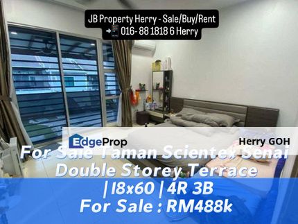 Taman Scientex Senai Double Storey Terrace | 18x60 | 4R 3B, Johor, Senai