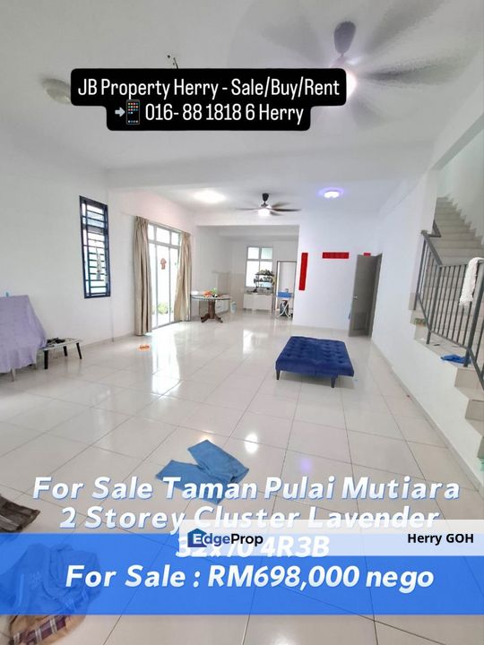 Taman Pulai Mutiara 2 Storey Cluster Lavender 32x70 4R3B, Johor, Johor Bahru