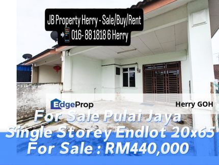 Pulai Jaya Single Storey Endlot 20x65 #PulaiMutiara #SetiaEcoVillage #FraserHeights #NusaBayu, Johor, Kangkar Pulai