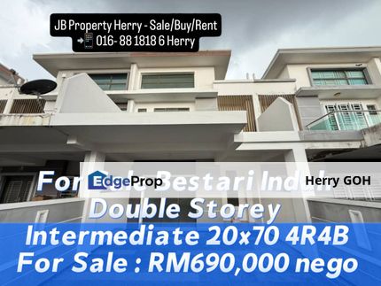 Bestari Indah Double Storey Intermediate 20x70 4R4B, Johor, Ulu Tiram