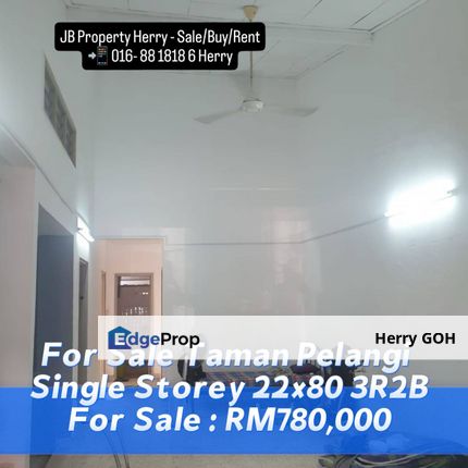 Taman Pelangi Single Storey 22x80 3R2B Jalan Abiad, Johor, Johor Bahru