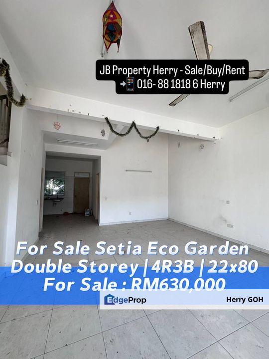 Setia Eco Garden Double Storey | 4R3B | 22x80, Johor, Gelang Patah
