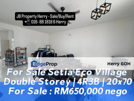 Setia Eco Village Double Storey | 4R3B | 20x70, Johor, Gelang Patah