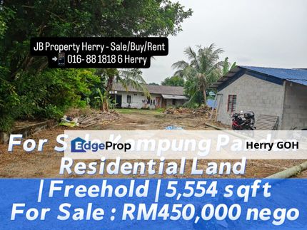 JOHOR BAHRU Kampung Pandan Residential Land | Freehold | 5,554 sqft, Johor, Johor Bahru