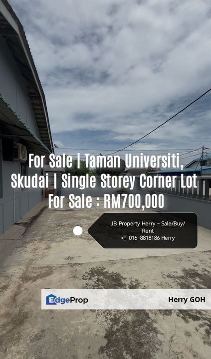For Sale | Taman Universiti, Skudai | Single Storey Corner Lot | 50x65 | 3Beds 2 Baths, Johor, Skudai