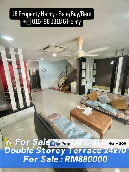 Dato Onn Double Storey Terrace 24x70, Johor, Johor Bahru