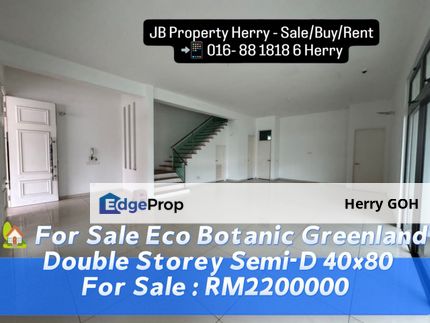 Eco Botanic Greenland Double Storey Semi-D 40x80, Johor, Nusajaya