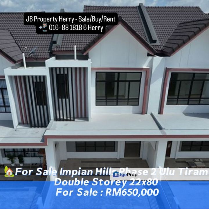 Impian Hills Phase 2 Ulu Tiram Double Storey 22x80, Johor, Ulu Tiram