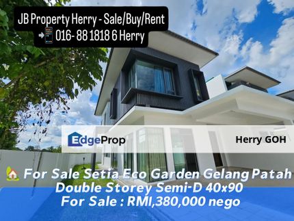 Setia Eco Garden Gelang Patah Double Storey Semi-D 40x90, Johor, Gelang Patah