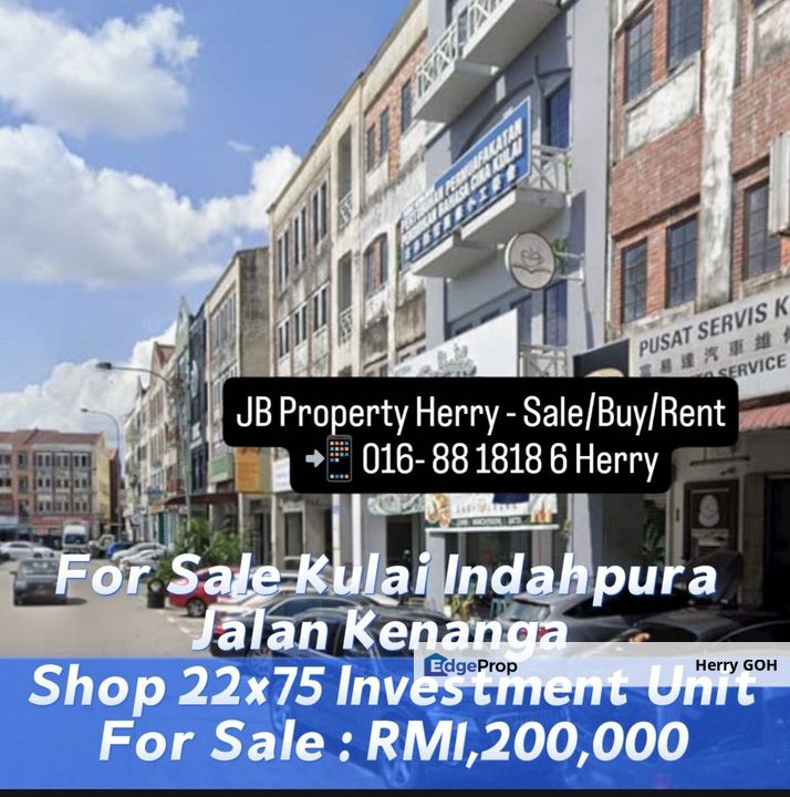 Kulai Indahpura Jalan Kenanga  Shop 22x75 Investment Unit, Johor, Kulai