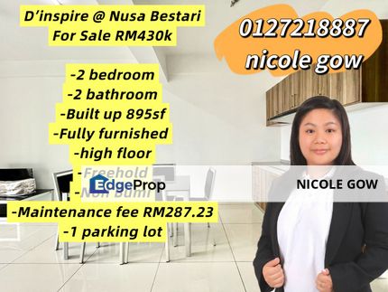 D'Inspire Residence，High Floor，For Sale，Condo, Johor, Johor Bahru