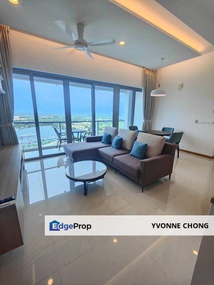Sea view fully furnished 1 bedroom for rent @ Southern Marina Puteri Harbour , Johor, 