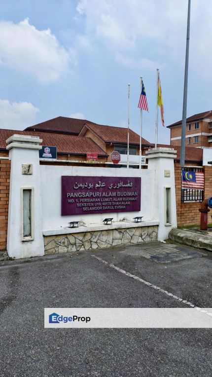 (Balcony Facing Playground) Pangsapuri Alam Budiman Seksyen U10 Shah Alam For Sale, Selangor, Shah Alam
