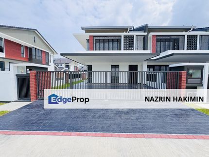 Facing OPEN 2 Storey End Lot Superlink House, Elmina Green 7 Near Lakeside Mall, Selangor, Shah Alam