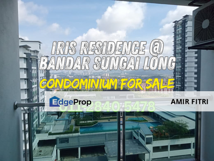 Iris Residence | Sungai Long Condominium For Sale | Partially Furnished with Great View, Selangor, Kajang