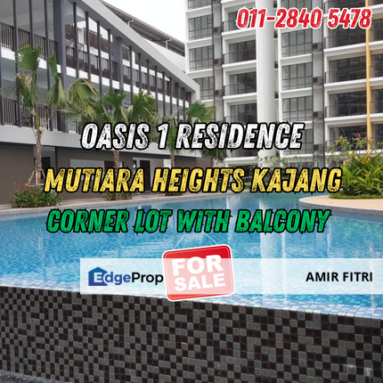 Oasis 1 Mutiara Kajang Condominium for Sale | Corner Lot with Balcony, Selangor, Kajang