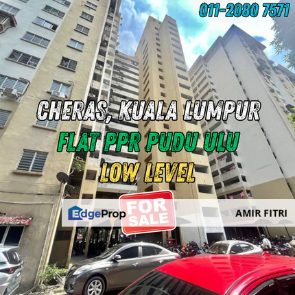 Cheras Kuala Lumpur Flat PPR Pudu Ulu for Sale | Block B Low Level, Kuala Lumpur, Cheras