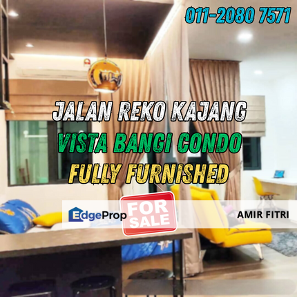 Jalan Reko Kajang | Vista Bangi Service Condominium For Sale | Fully Furnished, Selangor, Kajang
