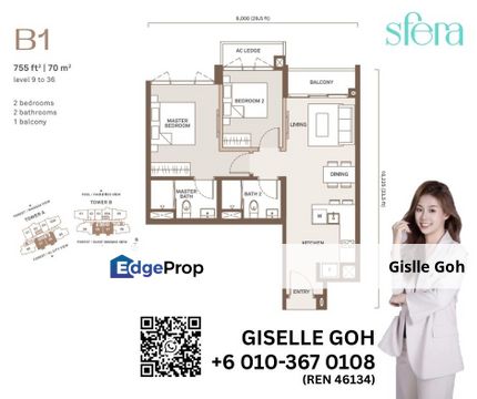 Walking distance to LRT & Mall. Fast Complete, Partial Furnished, Kuala Lumpur, Wangsa Maju