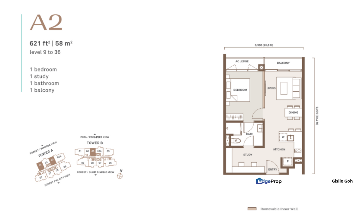 Partial Furnished, FAST move in, 1-3 rooms, Walking distance to LRT and Mall, Kuala Lumpur, Wangsa Maju