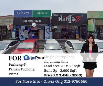 🏢 For Sale – Limited Units @ Taman Puchong Prima, Puchong 💰 Freehold , Selangor, Puchong