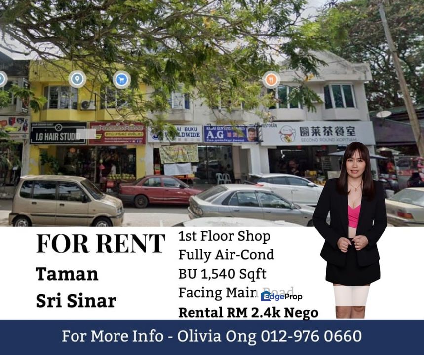 🏢 For Rent – 1st Floor Shop Office @ Taman Sri Sinar Main Road Facing ...